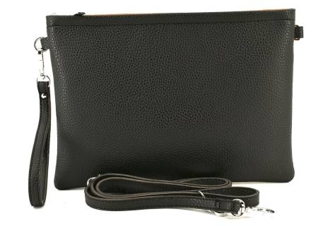 Dámská kabelka psaníčko - černá/rezavá