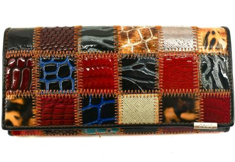 Dámská kožená peněženka barevná