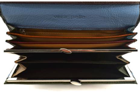 Dámská kožená peněženka barevná