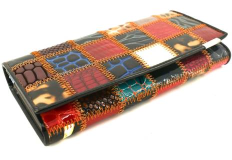 Dámská kožená peněženka barevná