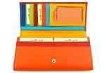 Dámská kožená peněženka Arteddy - červená/barevná