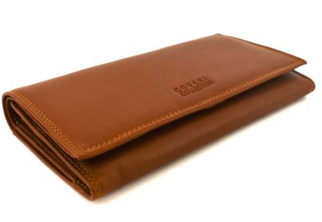 Dámská kožená peněženka Coveri Collection - hnědá