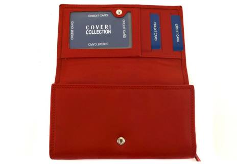 Dámská kožená peněženka Coveri Collection - červená