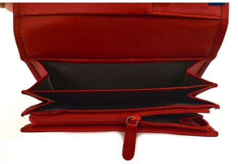 Dámská kožená peněženka Coveri Collection - červená