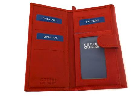 Dámská kožená peněženka Coveri Collection - červená