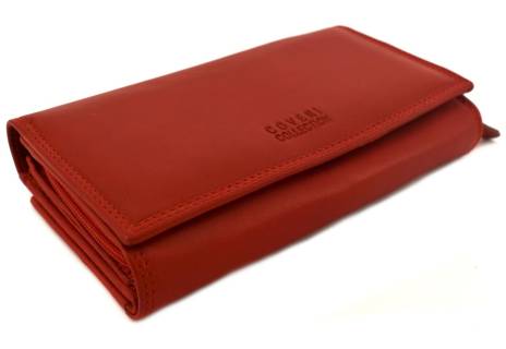 Dámská kožená peněženka Coveri Collection - červená