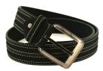 Pánský opasek z ekokůže - černá