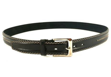 Pánský opasek z ekokůže - černá