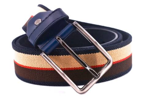 Pánský elastický opasek - tmavě modrá 125