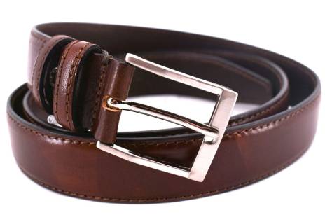 Kožený opasek Juice - hnědá/120