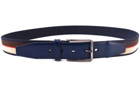 Pánský elastický opasek - tmavě modrá 125