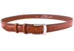 Kožený opasek Made in italy - hnědá/115