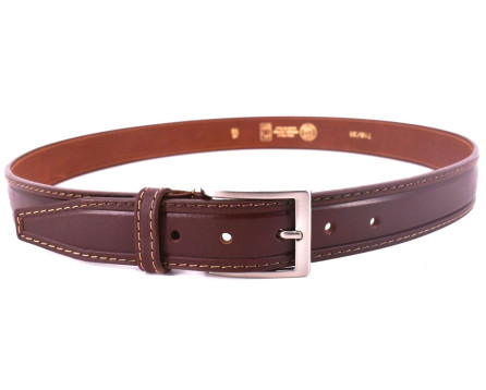 Kožený opasek Made in italy - hnědá/115