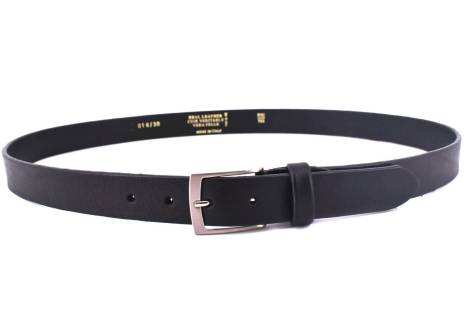 Kožený opasek Made in italy  - černá