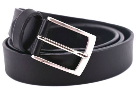 Kožený opasek Made in italy  - černá