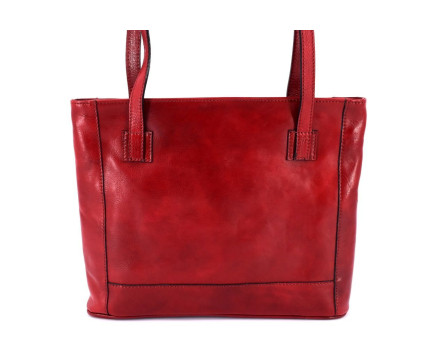 Dámská kožená kabelka Arteddy - červená