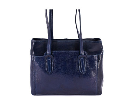Dámská kožená kabelka Arteddy - tmavě modrá