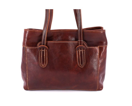 Dámská kožená kabelka Arteddy - hnědá