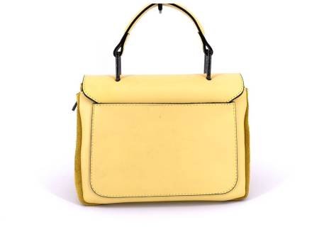 Dámská kožená kabelka Arteddy - žlutá