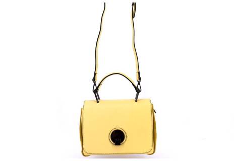 Dámská kožená kabelka Arteddy - žlutá