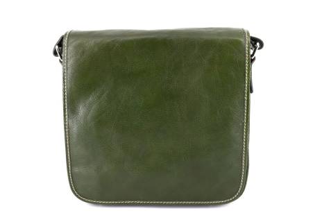 Kožená taška přes rameno crossbody s klopnou