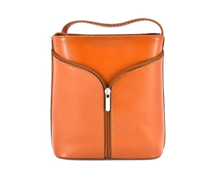 Dámská kožená kabelka crossbody Arteddy - camel