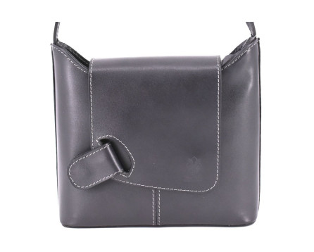 Dámská kožená kabelka crossbody Arteddy - tmavě šedá