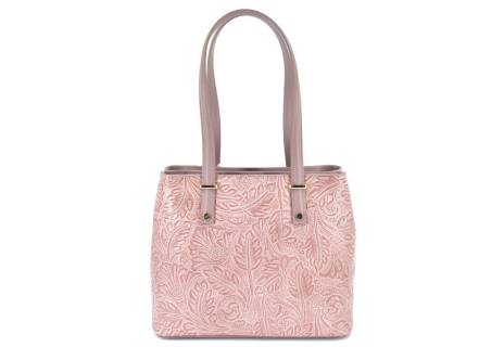 Dámská kožená kabelka s květovaným vzorem  Arteddy