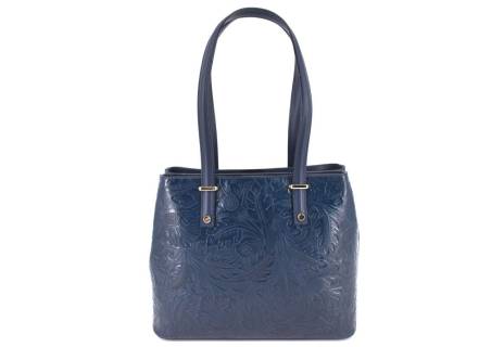 Dámská kožená kabelka s květovaným vzorem  Arteddy