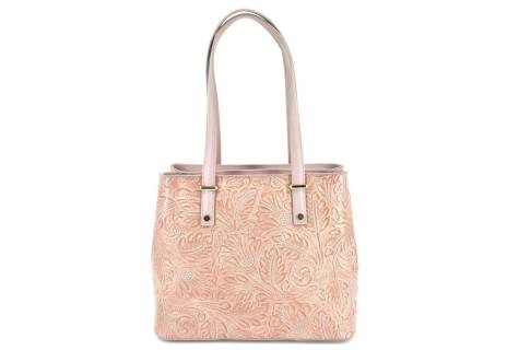 Dámská kožená kabelka s květovaným vzorem  Arteddy