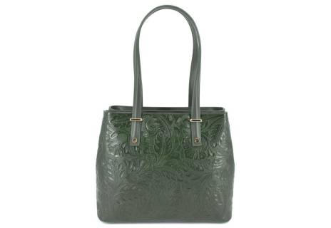 Dámská kožená kabelka s květovaným vzorem  Arteddy
