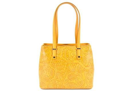 Dámská kožená kabelka s květovaným vzorem  Arteddy