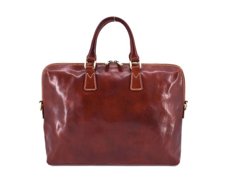 Kožená taška Arteddy - hnědá