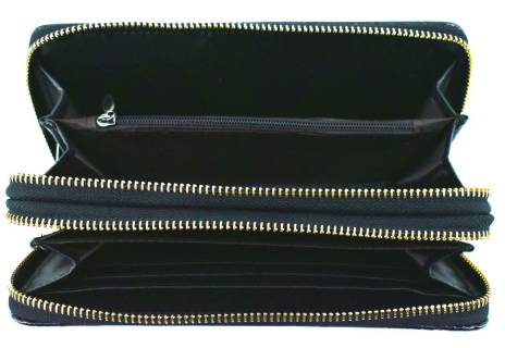 Dámská / dívčí velká peněženka  pouzdrového typu  s květovaným vzorem