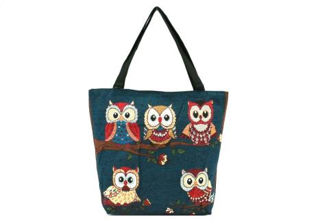 Kabelka/ taška s potiskem - sova