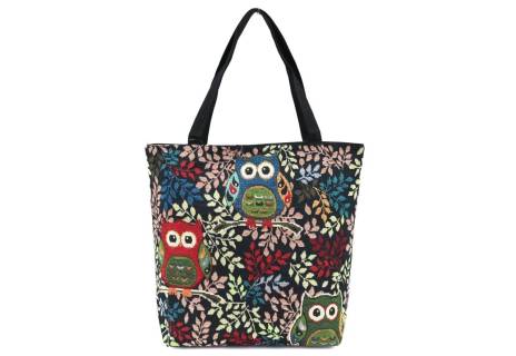 Kabelka/ taška s potiskem - sova