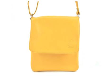 Dámská kožená crossbody kabelka s klopnou Arteddy