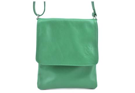 Dámská kožená crossbody kabelka s klopnou Arteddy