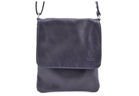 Dámská kožená crossbody kabelka s klopnou Arteddy