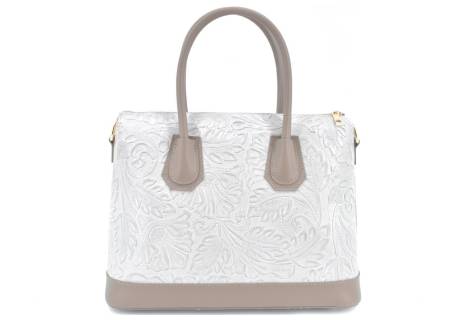 Dámská kožená kabelka s květovaným vzorem  Arteddy