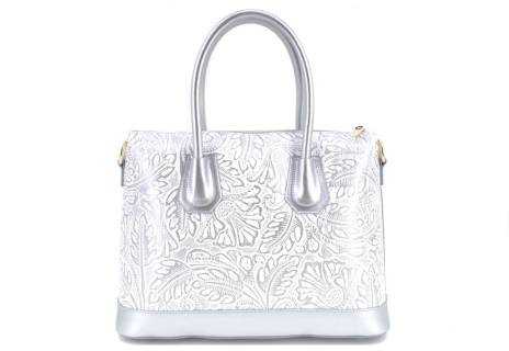 Dámská kožená kabelka s květovaným vzorem  Arteddy