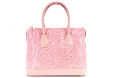 Dámská kožená kabelka s květovaným vzorem  Arteddy