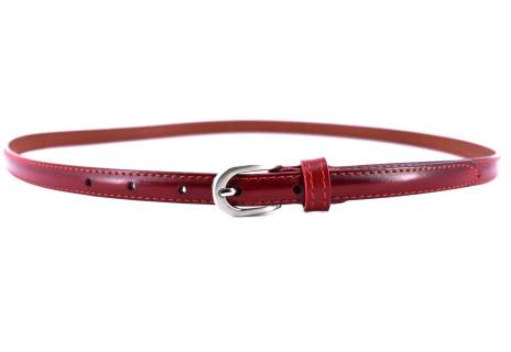 Dámský úzký jednobarevný kožený opasek Arteddy