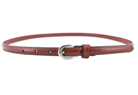 Dámský úzký jednobarevný kožený opasek Arteddy