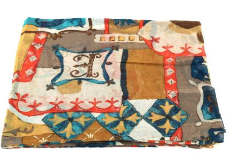 Dámský šátek  s potiskem Arteddy - žlutá