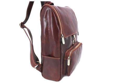 Koženy batoh s klopnou Arteddy