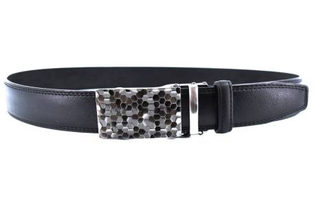Pánský opasek s plnou přezkou Arteddy - černá