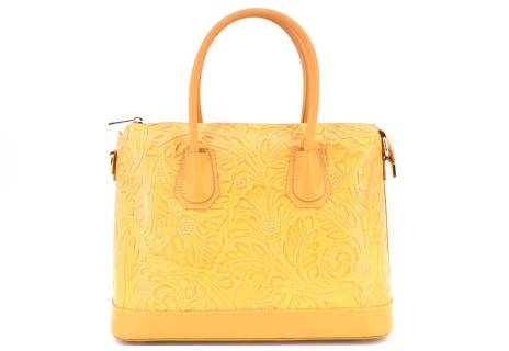 Dámská kožená kabelka s květovaným vzorem  Arteddy