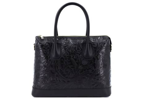 Dámská kožená kabelka s květovaným vzorem  Arteddy
