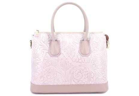 Dámská kožená kabelka s květovaným vzorem  Arteddy